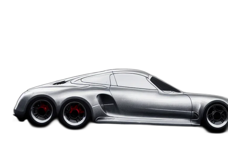 car, concept art, photorealistic, 3d render transparent PNG cut-out