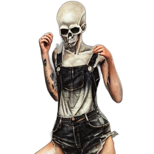 dress, mask, concept art, photorealistic transparent PNG cut-out