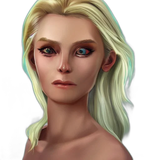 face, staff, fantasy art, concept art transparent PNG cut-out