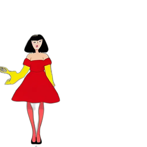 dress, staff, cartoon, concept art transparent PNG cut-out