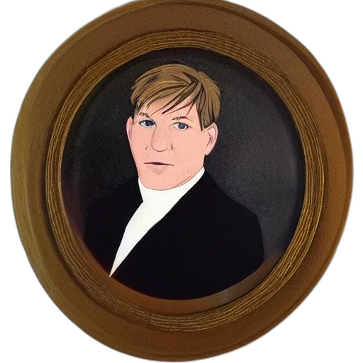 face, staff, jacket, oil painting transparent PNG cut-out