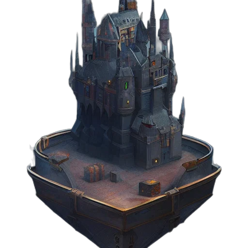 crown, building, staff, weapon transparent PNG cut-out