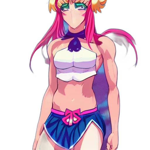 dress, staff, weapon, anime transparent PNG cut-out