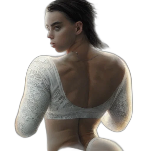 jacket, dress, jewelry, face transparent PNG cut-out