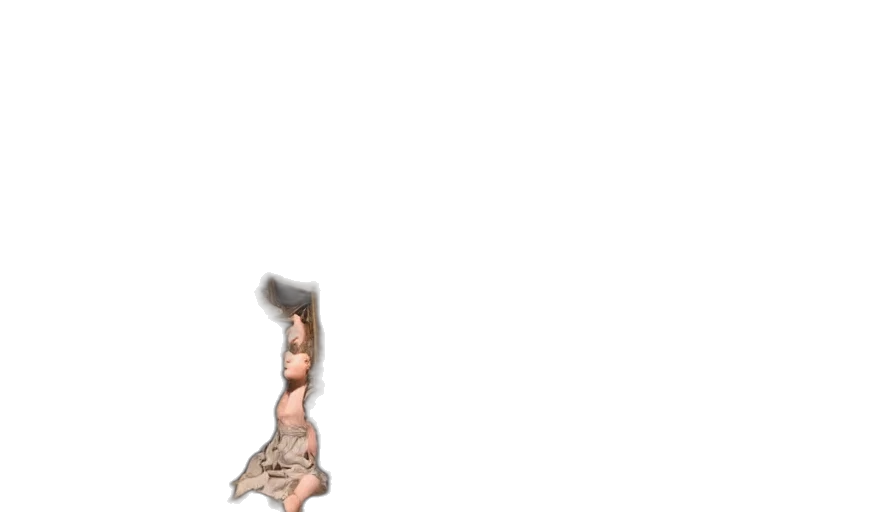 shoes, dress, staff, creature transparent PNG cut-out