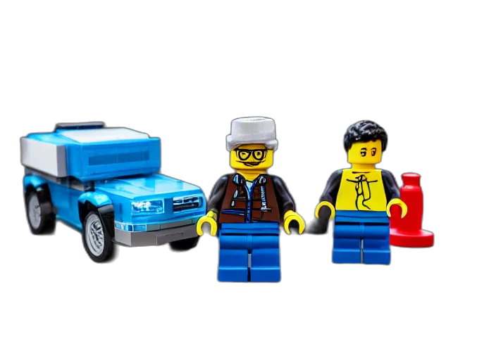 car, staff, concept art, 3d render transparent PNG cut-out