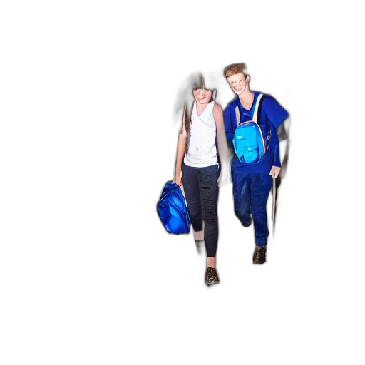 jacket, umbrella, staff, 3d render transparent PNG cut-out