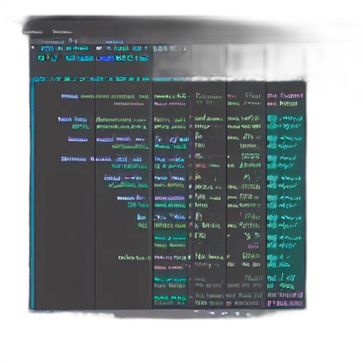 staff, vaporwave, blue, dark transparent PNG cut-out