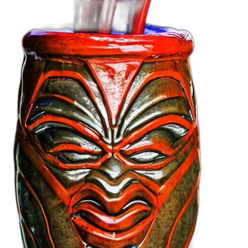 mask, bottle, face, photorealistic transparent PNG cut-out