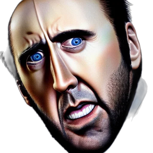 face, mask, creature, hair transparent PNG cut-out