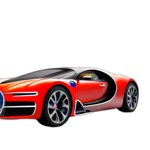 car, 3d render, concept art, photorealistic transparent PNG cut-out