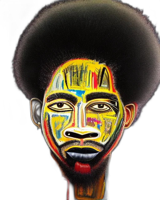 face, mask, hair, crown transparent PNG cut-out