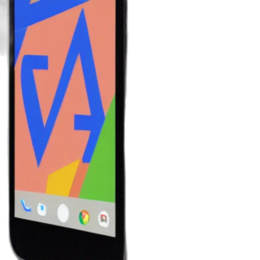 3d render, google, pixel, mixed transparent PNG cut-out