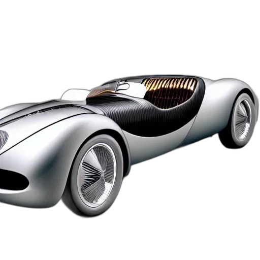 car, 3d render, concept art, photorealistic transparent PNG cut-out