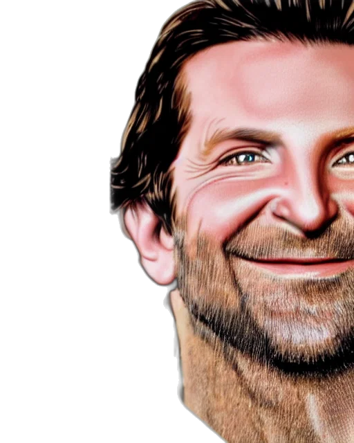 face, photorealistic, 3d render, watercolor transparent PNG cut-out