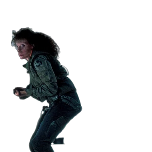 jacket, hair, concept art, cyberpunk transparent PNG cut-out