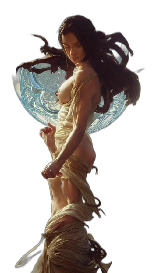 dress, mask, fantasy art, concept art transparent PNG cut-out