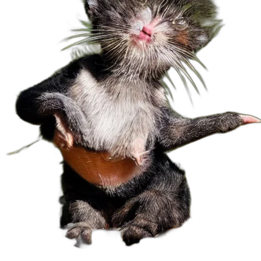 staff, animal, creature, hat transparent PNG cut-out
