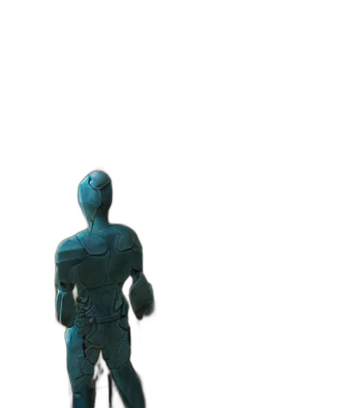 robot, staff, sword, mask transparent PNG cut-out