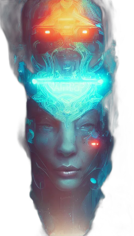 face, crown, robot, mask transparent PNG cut-out