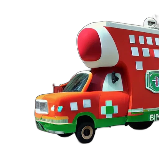 car, 3d render, concept art, big transparent PNG cut-out