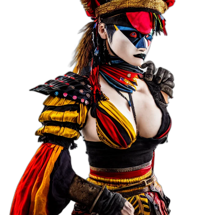 mask, staff, concept art, fantasy art transparent PNG cut-out