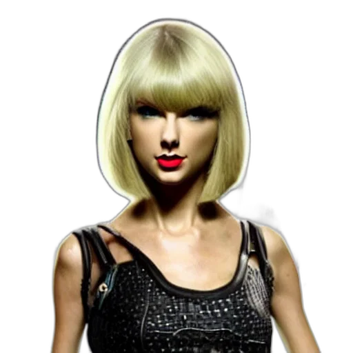 hair, dress, face, hat transparent PNG cut-out