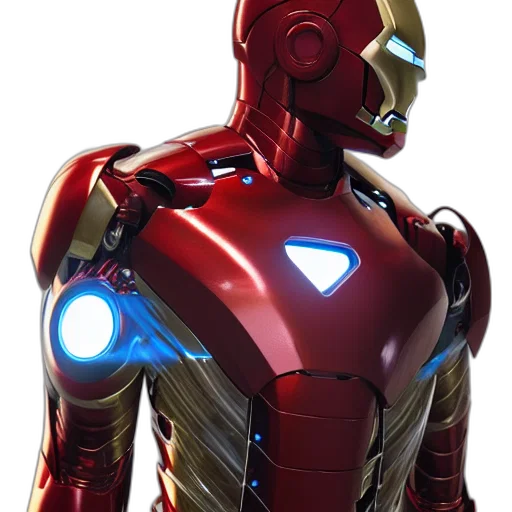 robot, 3d render, concept art, comic book art transparent PNG cut-out