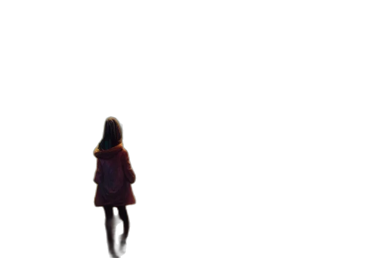 dress, robot, hair, creature transparent PNG cut-out