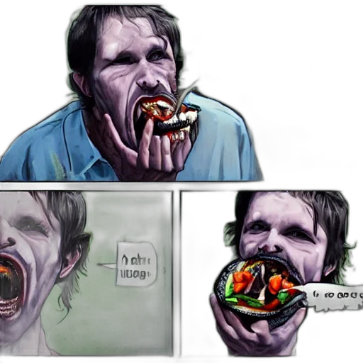 food, face, creature, concept art transparent PNG cut-out