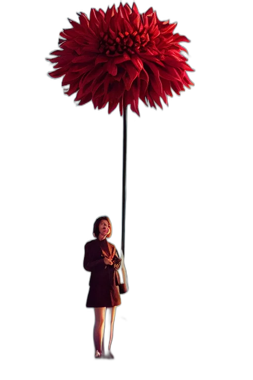 umbrella, staff, flower, weapon transparent PNG cut-out