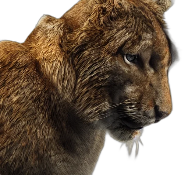 animal, crown, creature, photorealistic transparent PNG cut-out