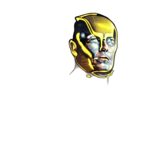face, mask, robot, comic book art transparent PNG cut-out