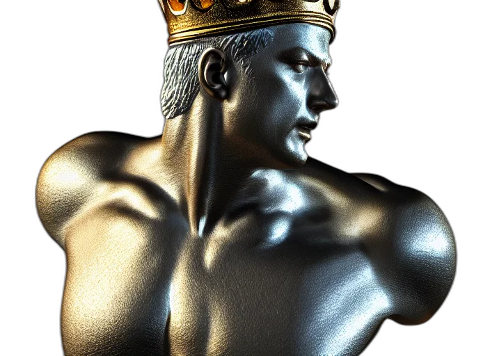 crown, jewelry, sword, 3d render transparent PNG cut-out