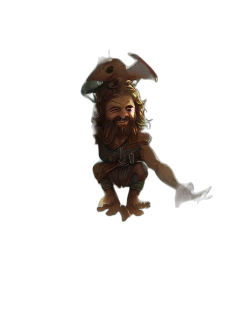 creature, dragon, animal, staff transparent PNG cut-out