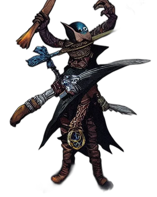 staff, sword, weapon, hat transparent PNG cut-out