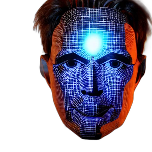 robot, mask, face, creature transparent PNG cut-out