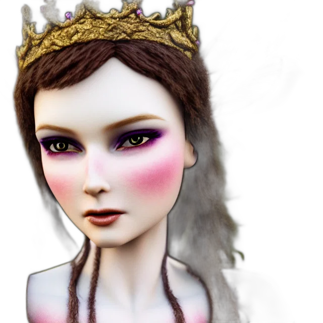 crown, jewelry, fantasy art, 3d render transparent PNG cut-out