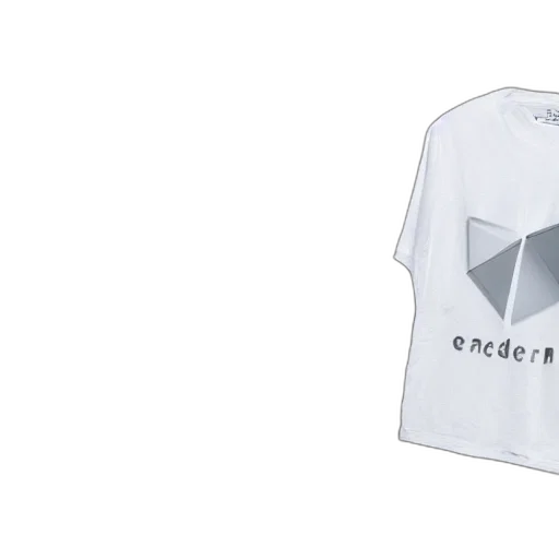 3d render, photo, white, shirt transparent PNG cut-out
