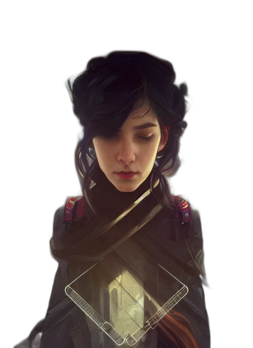 face, staff, dragon, jacket transparent PNG cut-out