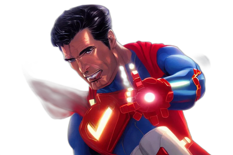 comic book art, concept art, 3d render, cartoon transparent PNG cut-out