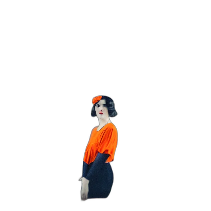 dress, staff, jacket, hat transparent PNG cut-out