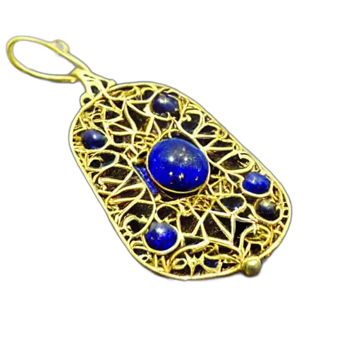 jewelry, lapis, lazuli, silver transparent PNG cut-out