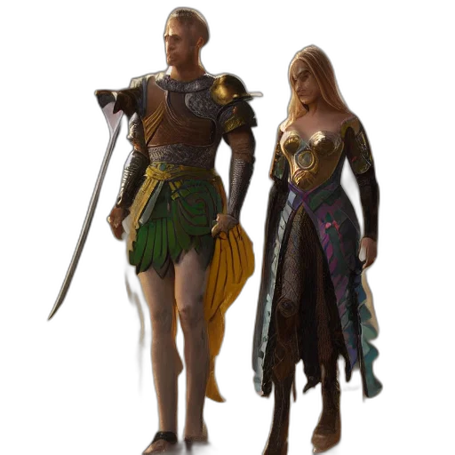 sword, concept art, fantasy art, 3d render transparent PNG cut-out