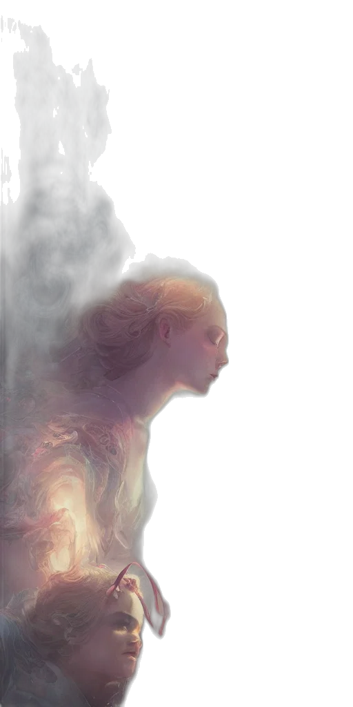 face, creature, hair, dress transparent PNG cut-out
