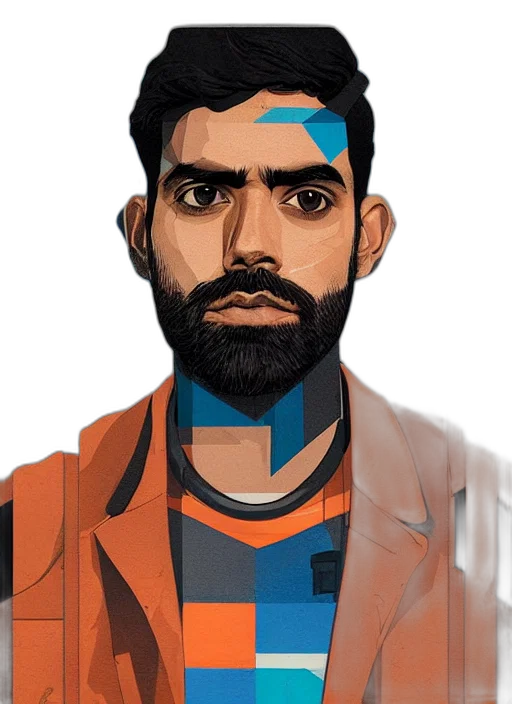 face, staff, jacket, mask transparent PNG cut-out