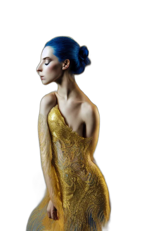 dress, jewelry, crown, photorealistic transparent PNG cut-out