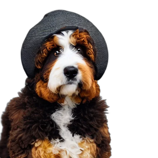 hat, animal, jacket, staff transparent PNG cut-out