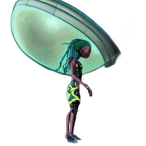 umbrella, dress, creature, hat transparent PNG cut-out