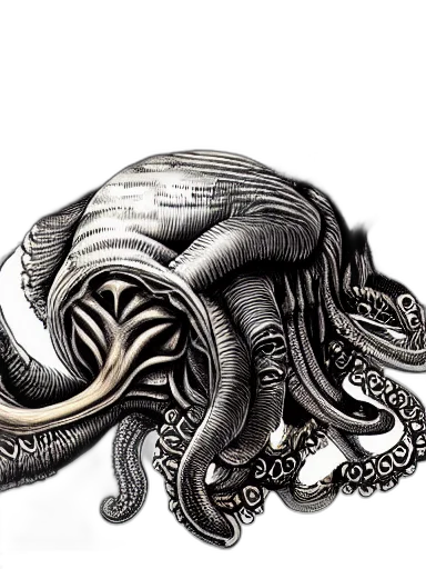 creature, animal, hair, concept art transparent PNG cut-out